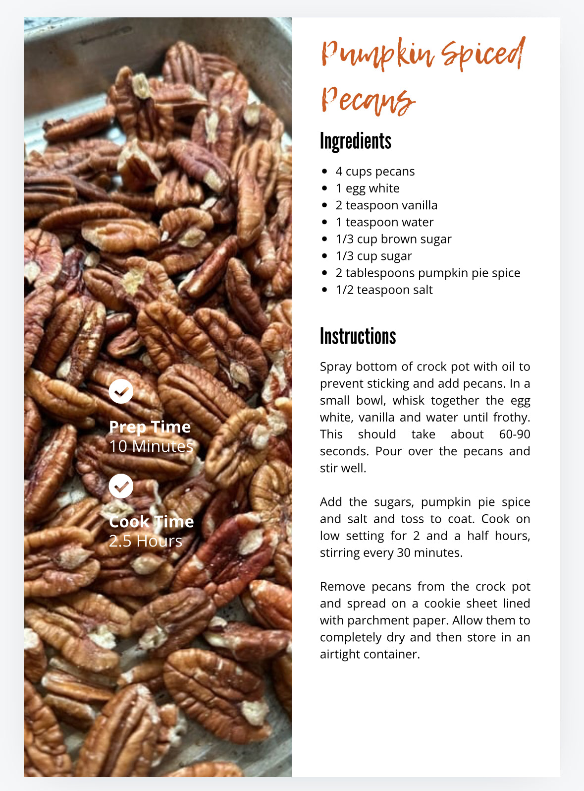 Fall Favorites Cookbook