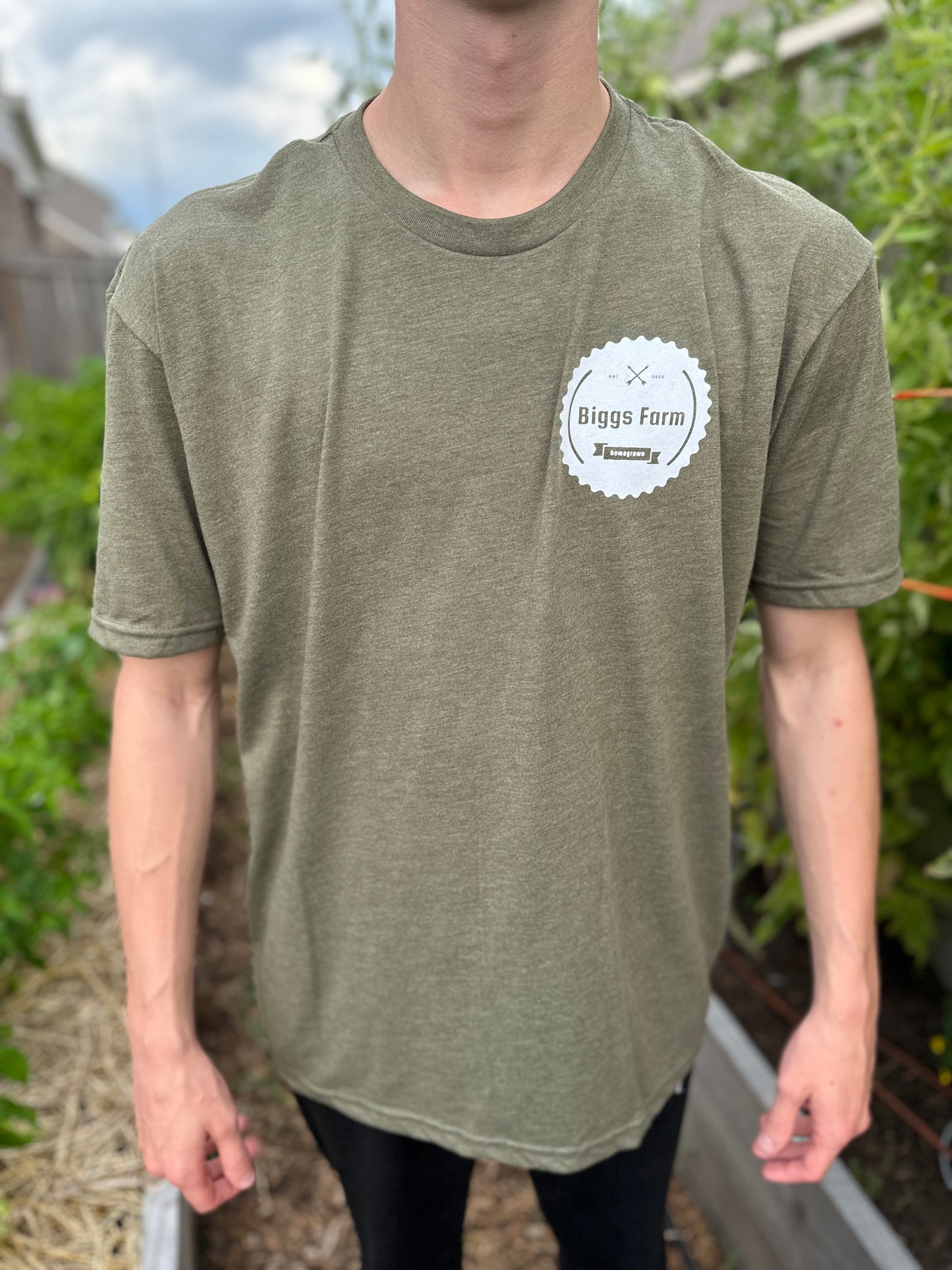 BF Logo Tee Heather Green