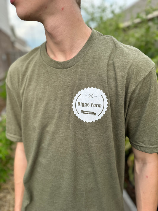 BF Logo Tee Heather Green