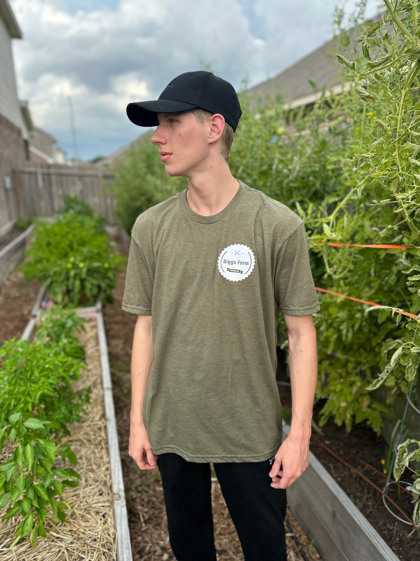 BF Logo Tee Heather Green